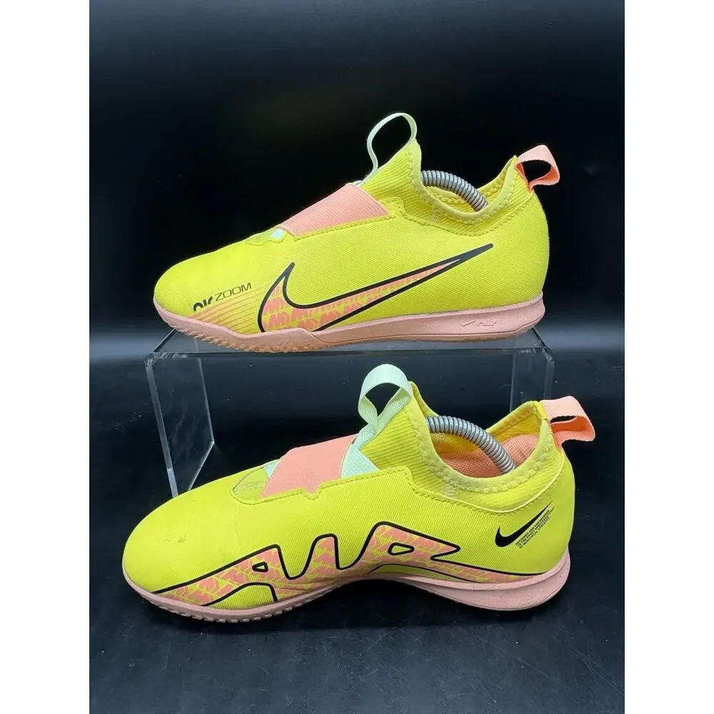 Nike Jr Zoom Mercurial Vapor 15 Indoor Kids Shoes Size 4.5Y DJ5619-780